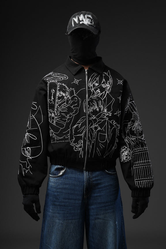 CSMAN - Fully Embroidered Denim Jacket – Sagacity international