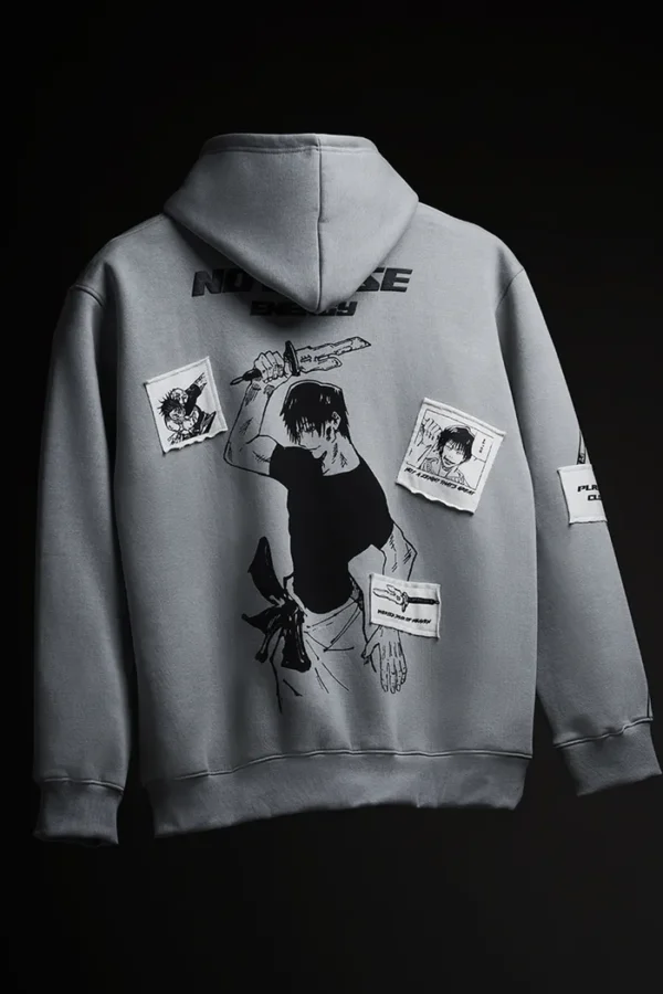 Sorcerer Killler - Anime Oversized Hoodie With Patchwork RE