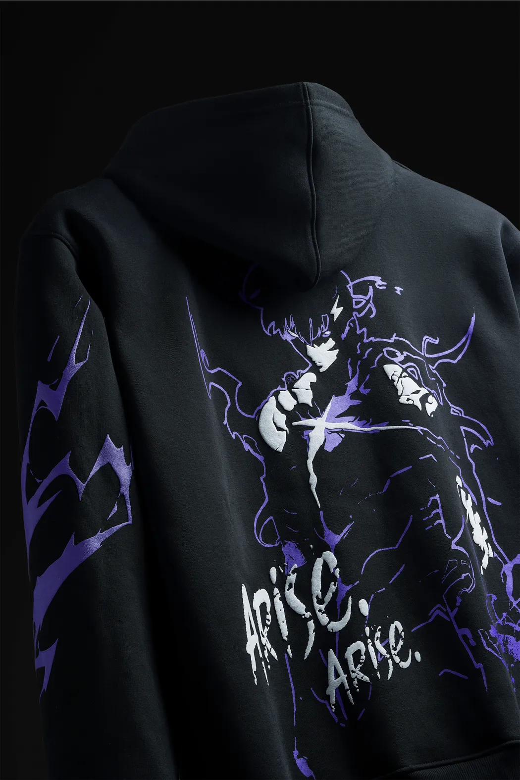 Solo LVLNG VERSION 2 - Anime Oversized Hoodie With Puff Print