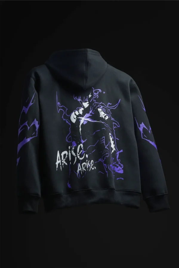 Solo LVLNG VERSION 2 - Anime Oversized Hoodie With Puff Print