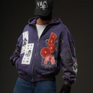 Paranorman - Purple Washed Patch-worked Jacket