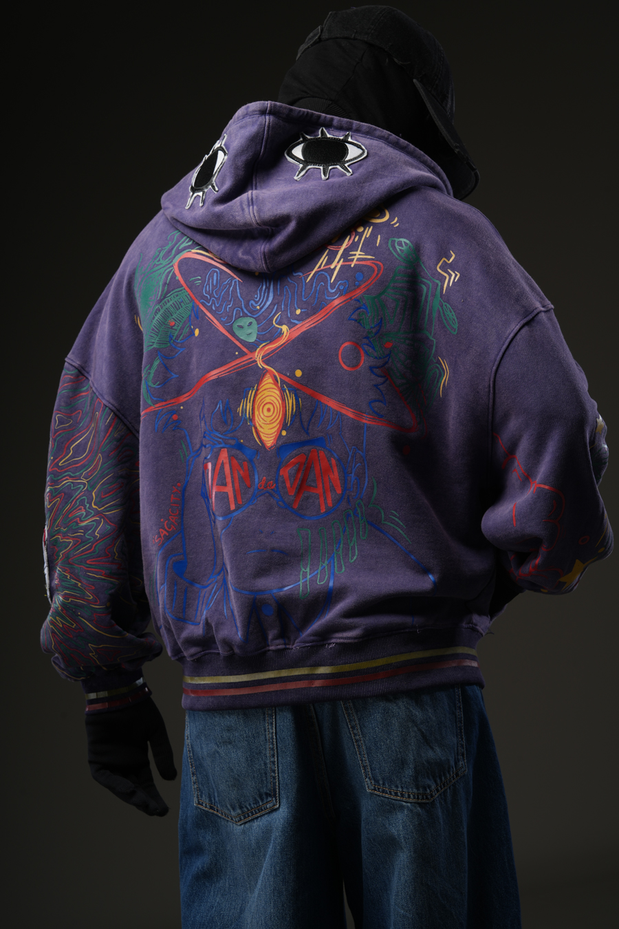 Paranorman - Purple Washed Patch-worked Jacket